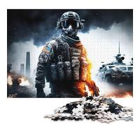 500 Piece World War Square Puzzle for Adults Wooden Puzzles Educational Puzzle Family Game 500pcs (52x38cm)