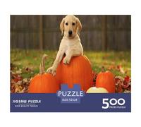 500 Piece Yellow_labrador Puzzles for Wooden Puzzles Educational Game for Adult 500pcs (52x38cm)