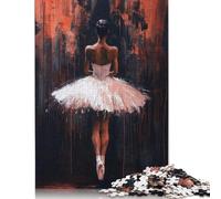 500 PieceBallet Dancer in Red Jigsaw Puzzles for Adults And Wooden Puzzle for Puzzles Lovers 500pcs (52x38cm)
