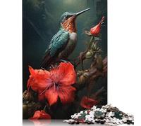 500 PieceBird And Flowers Jigsaw Puzzles for Adults And Wooden Puzzle for Puzzles Lovers 500pcs (52x38cm)