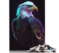 500 PieceEagle Neon Splendor Jigsaw Puzzles for Adults And Wooden Puzzle for Puzzles Lovers 500pcs (52x38cm)