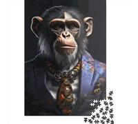 500 PieceFashion Style Monkey Jigsaw Puzzles for Adults And Wooden Puzzle for Puzzles Lovers 500pcs (52x38cm)
