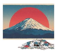 500 PieceFuji Sunset Glow Jigsaw Puzzles for Adults And Wooden Puzzle for Puzzles Lovers 500pcs (52x38cm)