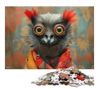 500 PieceFunny Quirky Bird Art Jigsaw Puzzles for Adults And Wooden Puzzle for Puzzles Lovers 500pcs (52x38cm)
