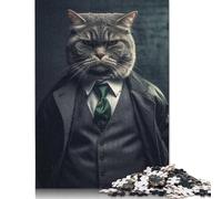 500 PieceGangster Cat 1 Jigsaw Puzzles for Adults And Wooden Puzzle for Puzzles Lovers 500pcs (52x38cm)