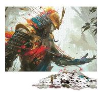 500 PieceJapan Samurai Art Jigsaw Puzzles for Adults And Wooden Puzzle for Puzzles Lovers 500pcs (52x38cm)