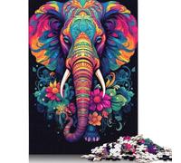 500 PieceMajestic Elephant Jigsaw Puzzles for Adults And Wooden Puzzle for Puzzles Lovers 500pcs (52x38cm)