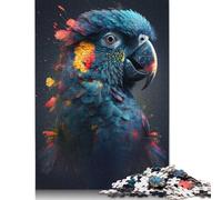 500 PieceProud Blue Parrot Jigsaw Puzzles for Adults And Wooden Puzzle for Puzzles Lovers 500pcs (52x38cm)
