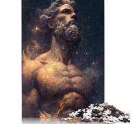 500 Pieces A God And The Stars Jigsaw Puzzles Adults Difficulty Puzzles Strengthen Relationships between Family Members 500pcs (52x38cm)