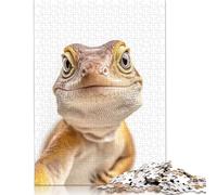 500 Pieces A Lizard Taking A Selfie Jigsaw Puzzle Puzzle Jigsaws for Adults for Adults 500pcs (52x38cm)