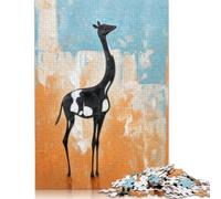 500 Pieces Abstract Camel in Black Jigsaw Wooden Puzzle Jigsaws for Adults Family Entertainment Toys 500pcs (52x38cm)