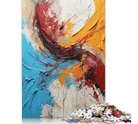500 Pieces Abstract Painting 02 Jigsaw Puzzles for Adults Puzzles for Teenagers Gifts Fun Puzzles Games 500pcs (52x38cm)