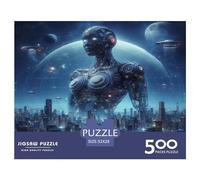 500 Pieces AI Robot Square Jigsaw Puzzles for Adults And Wooden Puzzles Children Puzzles 500pcs (52x38cm)