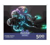 500 Pieces American Football Rgb Creative Square Jigsaw Puzzles for Adults And Wooden Puzzles Challenging Game 500pcs (52x38cm)