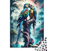 500 Pieces Animal Art Parrot Puzzles Jigsaw Adults Difficulty Jigsaw Puzzle Relaxing Games Toy 500pcs (52x38cm)