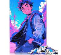 500 Pieces Anime Boy Jigsaw Puzzles Difficulty Jigsaw Puzzles Education Games Toys 500pcs (52x38cm)