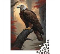 500 Pieces Art Animal Eagle Jigsaw Puzzles for Adults Jigsaw Puzzle for Family Time Brain Challenge 500pcs (52x38cm)
