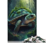 500 Pieces Art Turtle Puzzles Jigsaw Adults Difficulty Puzzles Jigsaw Educational Games Toy Family Decoration 500pcs (52x38cm)