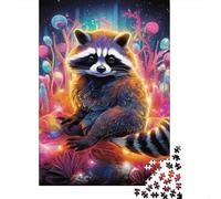 500 Pieces Artistic Civet Cat Square Jigsaw Puzzles for Adults And Wooden Puzzles 500pcs (52x38cm)