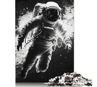 500 Pieces Astronaut Journey Creative Square Jigsaw Puzzles for Adults & Wooden Puzzles Challenging Game 500pcs (52x38cm)