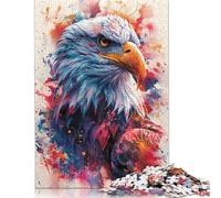 500 Pieces Beautiful Eagle Puzzle Jigsaw Adults Jigsaw Difficulty Jigsaw Educational Game Toy Family Decoration 500pcs (52x38cm)