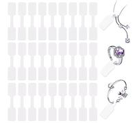 500 Pieces Blank Jewelry Price Tags Stickers Jewelry Price Tags Indentification Tags Stickers Jewelry Price Label Self Adhesive Short Dumbbell (White)