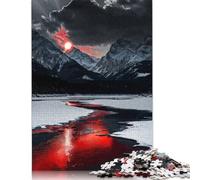 500 Pieces Blood Moon Elegance Jigsaw Puzzle Puzzles for Adults Puzzle for Adults And Teenager 500pcs (52x38cm)