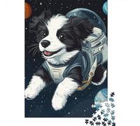 500 Pieces Border Collie Jigsaw Puzzle Adults Difficulty Puzzles Educational Toy Games Family Decoration 500pcs (52x38cm)