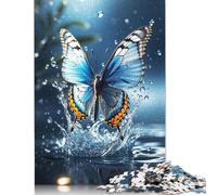 500 Pieces 'Butterfly Splash Square Jigsaw Puzzles for Adults And Wooden Puzzles 500pcs (52x38cm)