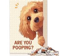 500 Pieces Cavapoo Are You Pooping for Adults Difficult Jigsaw Puzzles Puzzle Jigsaws for Adults Family Activity Jigsaw Puzzles 500pcs (52x38cm)