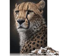 500 Pieces Cheetah Portrait Jigsaw Puzzle Puzzle for Adults And Teenager For Family Fun & Game Night 500pcs (52x38cm)