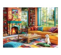 500 Pieces Chess Puzzles for Adults, Indoor Puzzle for Adults Children, Dog Puzzle 500 Pieces, Gift for Birthday, Home Decor, Fun for Family Entertainment(20.5 * 15 in)