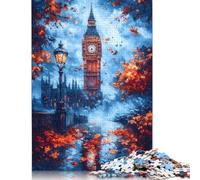 500 Pieces Chicago Skyline for Adults Difficult Jigsaw Puzzles Puzzles Wooden Puzzles Brain Teaser Puzzles For Adults 500pcs (52x38cm)