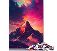 500 Pieces Colorful Mountain Jigsaw Puzzles Adults Difficulty Puzzles Strengthen Relationships between Family Members 500pcs (52x38cm)