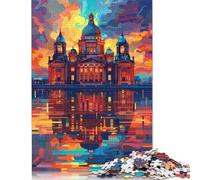 500 Pieces Colorful Taj Mahal Jigsaw Puzzles Adults Difficulty Jigsaw Puzzles Education Toys Games 500pcs (52x38cm)