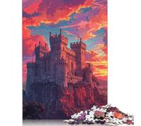 500 Pieces Colorful Warwick Castle Jigsaw Puzzles Adults Difficulty Jigsaw Puzzles Education Toys Games 500pcs (52x38cm)