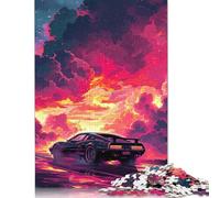 500 Pieces Colourful Classic Sports Cars Jigsaw Puzzle Difficulty Puzzle Education Games Toys 500pcs (52x38cm)