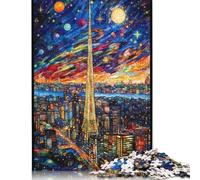 500 Pieces Colourful Tokyo Jigsaw Puzzles Adults Difficulty Jigsaw Puzzles Education Toys Games 500pcs (52x38cm)