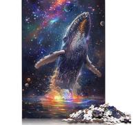 500 Pieces Colourful Whales Puzzles Jigsaw Adults Difficulty Jigsaw Puzzle Relaxing Games Toy 500pcs (52x38cm)