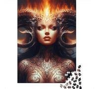 500 Pieces Cosmic Goddess Creative Square Jigsaw Puzzles for Adults And Wooden Puzzles Challenging Game 500pcs (52x38cm)