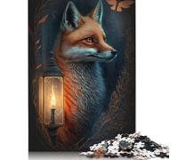 500 Pieces Cute Art Fox Puzzles Jigsaw Adults Difficulty Jigsaw Puzzle Relaxing Games Toy 500pcs (52x38cm)