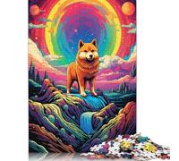 500 Pieces Cute Color Shiba Inu12 Jigsaw Puzzle Difficulty Puzzle Education Games Toys 500pcs (52x38cm)