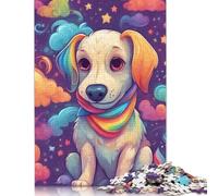 500 Pieces Cute Puppy Puzzle, Puzzle Jigsaw Puzzles Challenge Jigsaw Puzzle Impossible Puzzle Game for Adults 18+ 500pcs (52x38cm)
