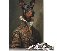 500 Pieces 'doberman Dog Animals Square Jigsaw Puzzles for Adults And Wooden Puzzles 500pcs (52x38cm)