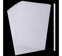 500 Pieces Double Sided Foam Sticky Strips Dual-Adhesive 3D Foam Tapes Foam Pop Strips Adhesive Mount for Shaker Card, Scrapbooking or Office Supplies (5.9 Inch)