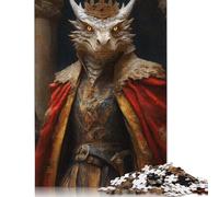 500 Pieces Dragon King Portrait Puzzle Jigsaw Adults Jigsaw Difficulty Jigsaw Educational Game Toy Family Decoration 500pcs (52x38cm)