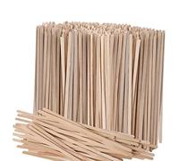 500 Pieces Drink Stirrers Wood Stir Sticks for Tea Beverage Hot Cold Drinking