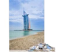 500 Pieces Dubai Jigsaw Square Puzzle for Adults Wooden Puzzles Unique Challenge Games 500pcs (52x38cm)