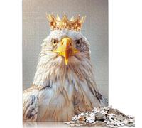 500 Pieces Eagle Pastel Crown Jigsaw Wooden Puzzle Jigsaws for Adults Family Entertainment Toys 500pcs (52x38cm)