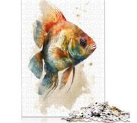 500 Pieces Eagle Watercolor Poster, Picture, Metal Print, Paint by Displate Master Jigsaw Puzzle Wooden Puzzles for Teenagers Gifts Home Decoration Puzzle Toys 500pcs (52x38cm)